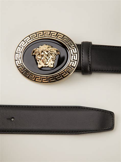 versace medusa plaque leather belt|Versace Medusa belt sale.